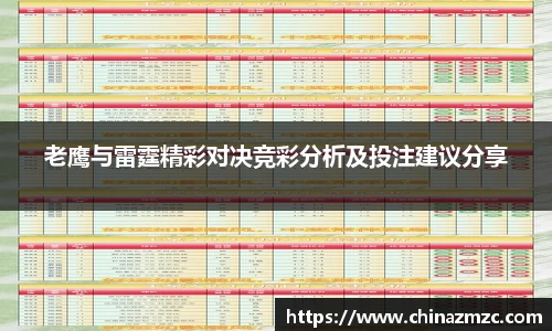 老鹰与雷霆精彩对决竞彩分析及投注建议分享